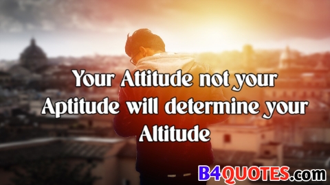 Attitude quotes with image